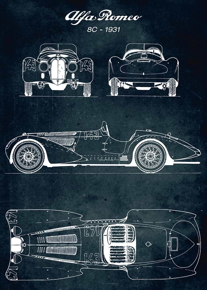 No003 Alfa Romeo 8C 1931