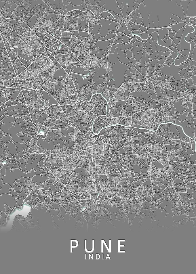 Pune India City Map
