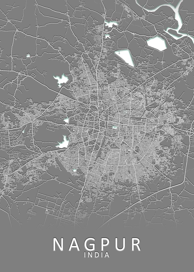 Nagpur India City Map