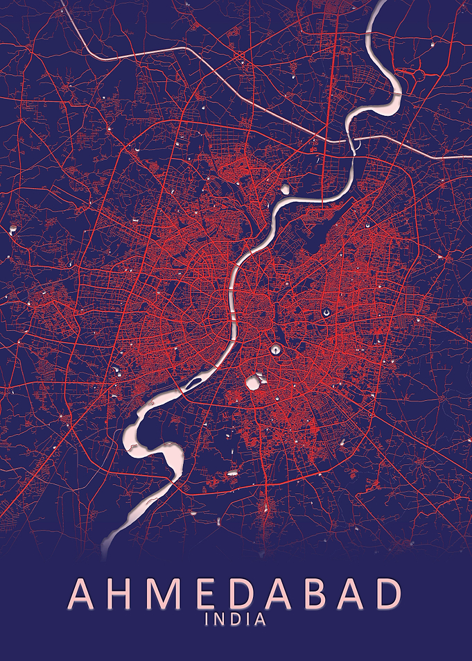 Ahmedabad India City Map