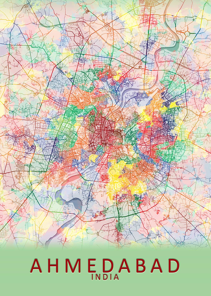 Ahmedabad India City Map