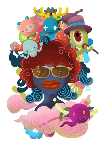 Cute Monsters group Set