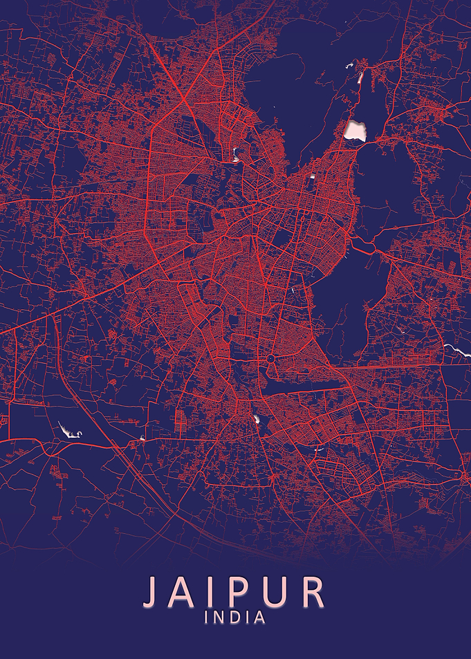 Jaipur India City Map