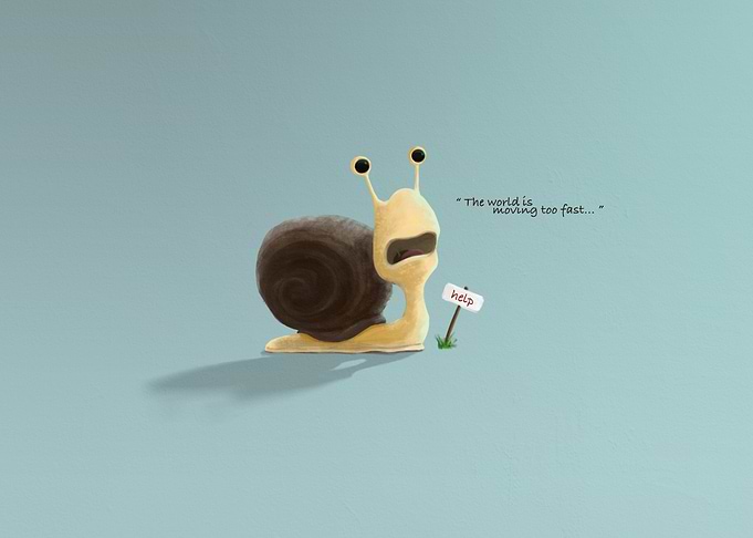 The slow snail
