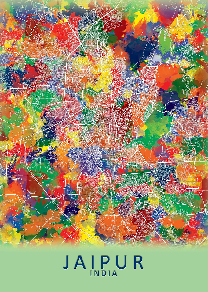 Jaipur India City Map