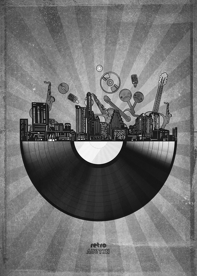 austin skyline vinyl
