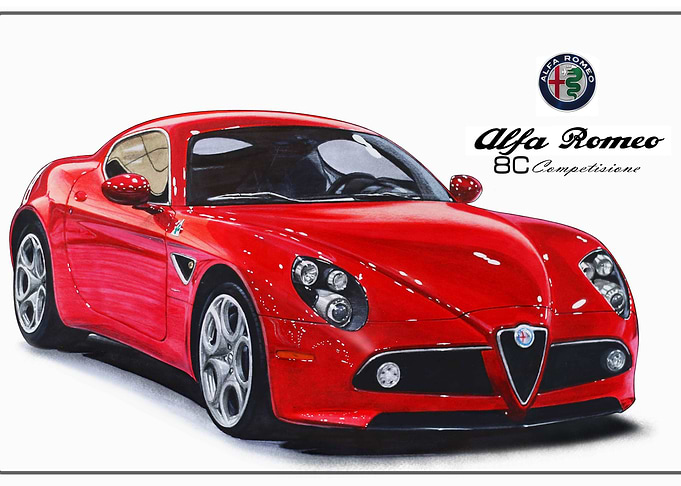 alfa romeo ilustration