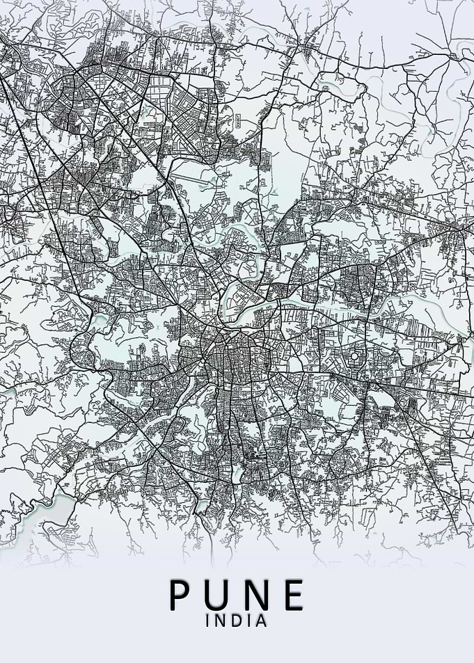 Pune India City Map