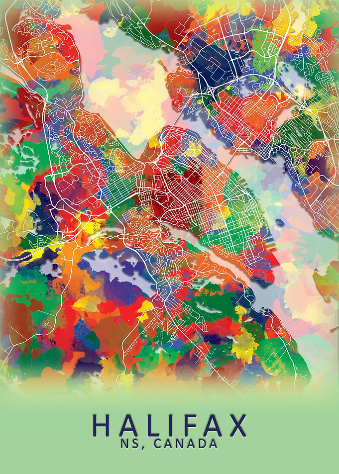 Halifax NS Canada City Map