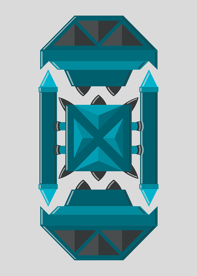 Floating Spiky Square