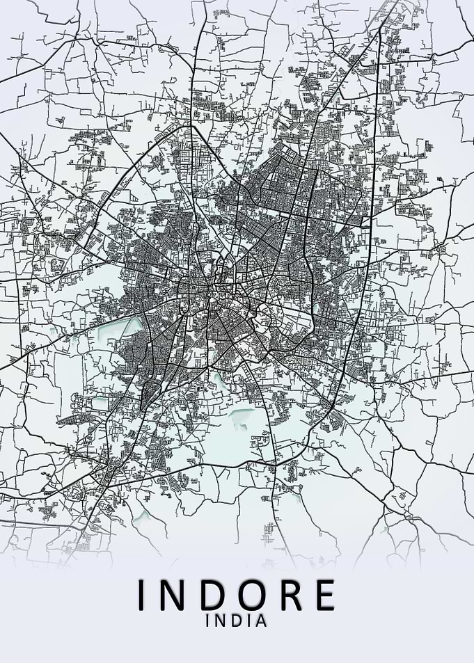 Indore India City Map