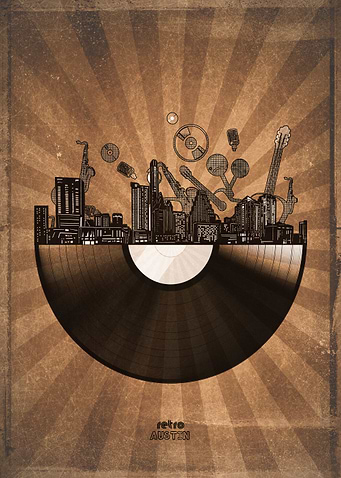 austin skyline vinyl