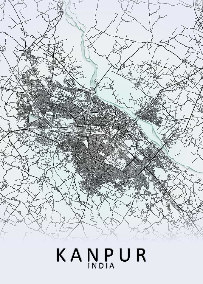 Kanpur India City Map
