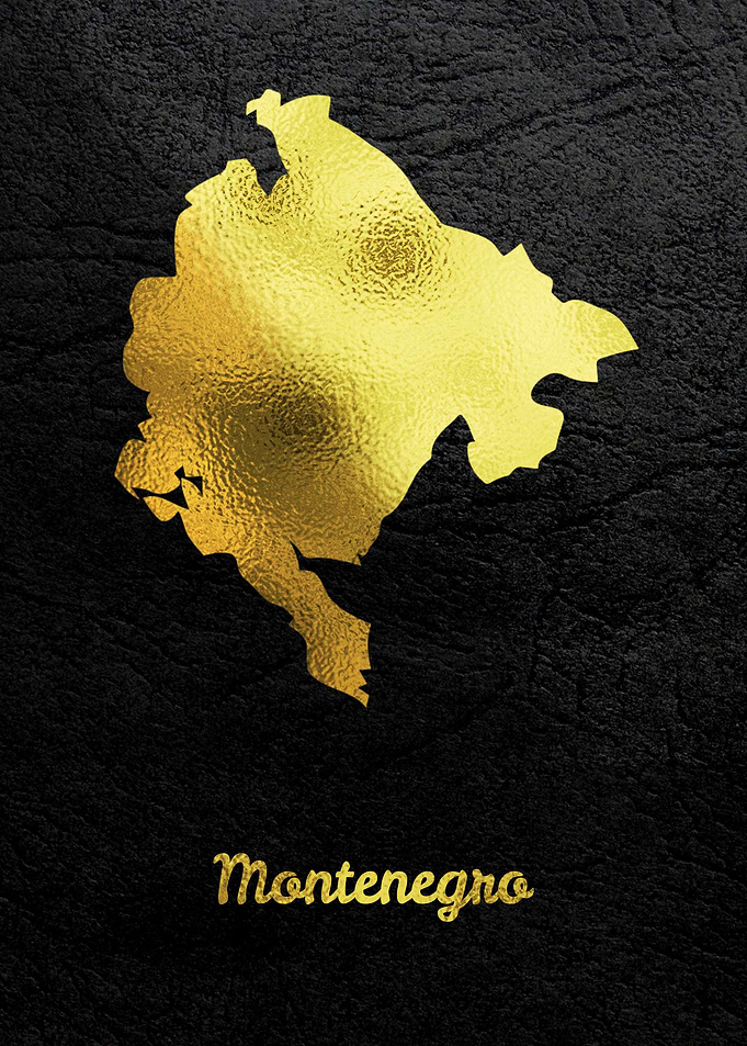 Golden Map Art Montenegro