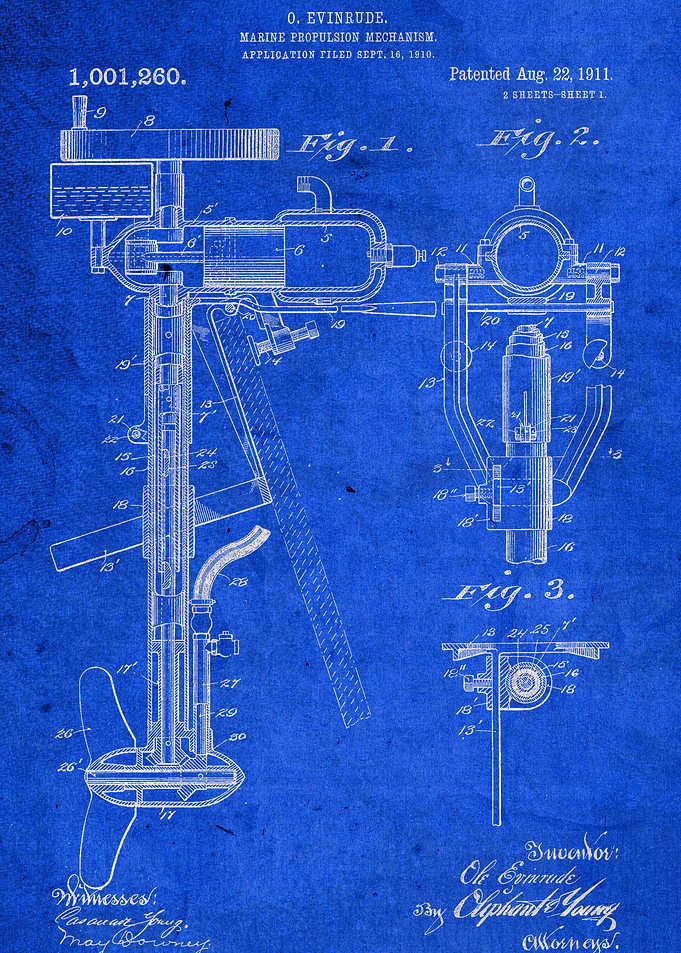 Old Boat Engine Patent