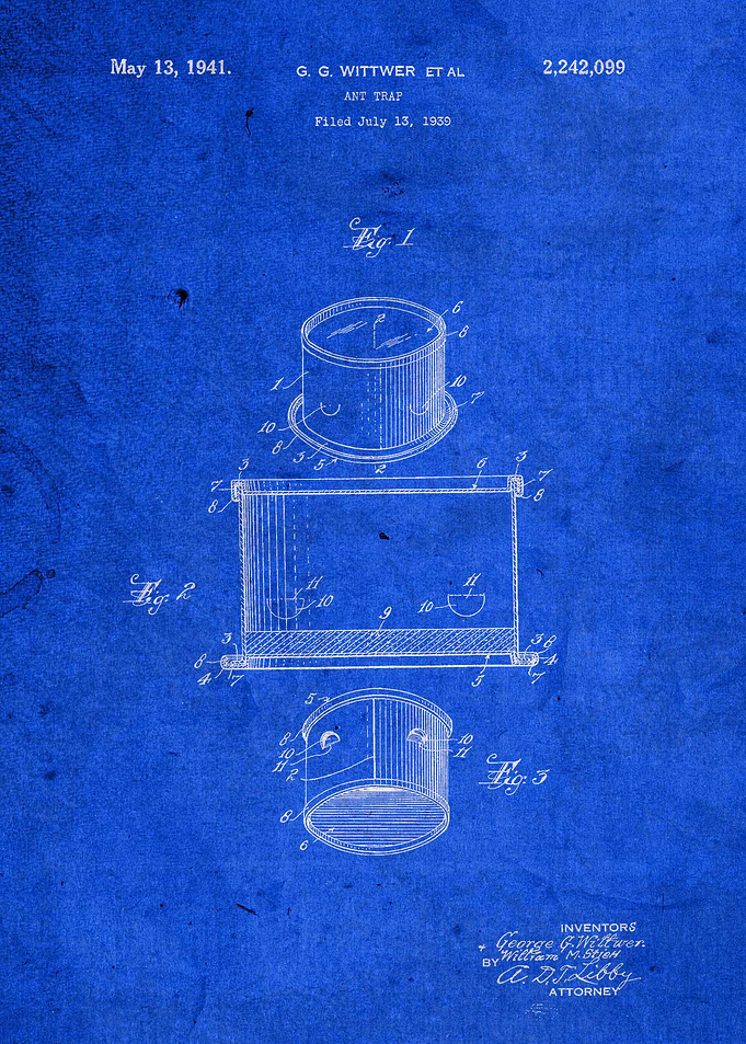 Old Ant Trap Patent