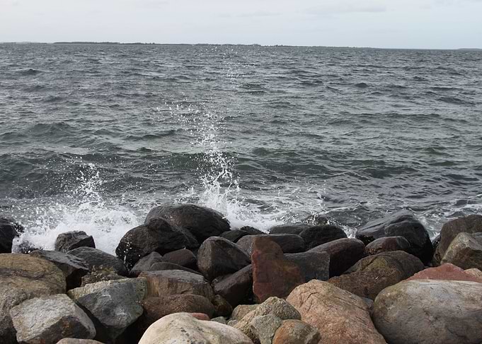 By the sea