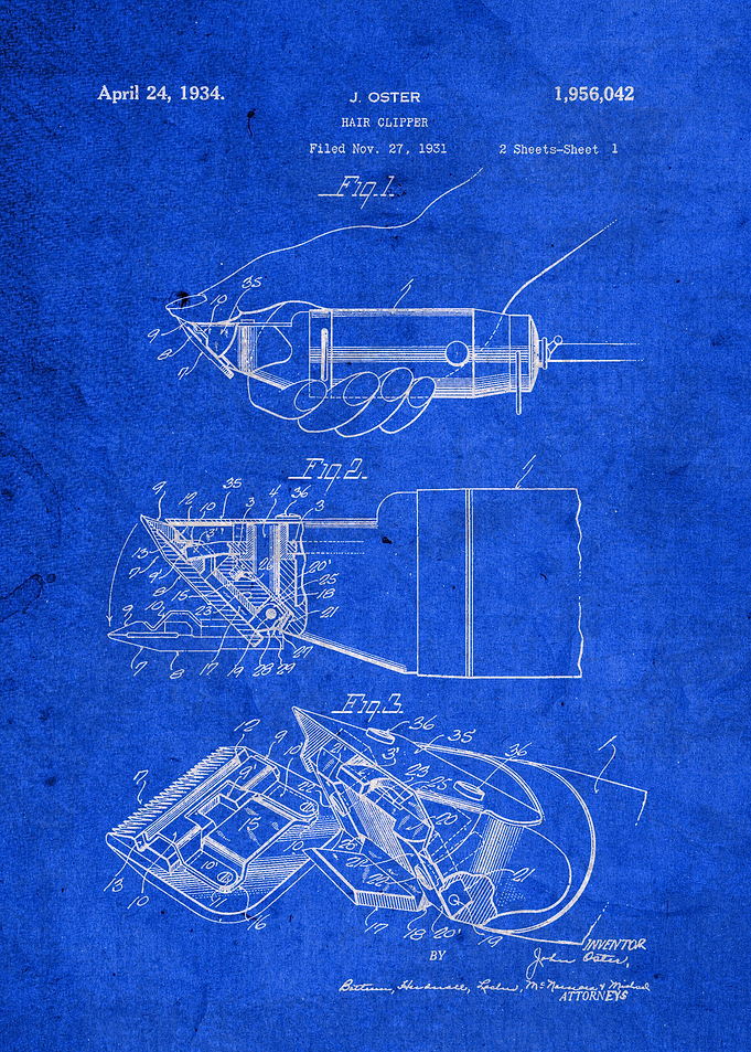 Hair Clippers Patent