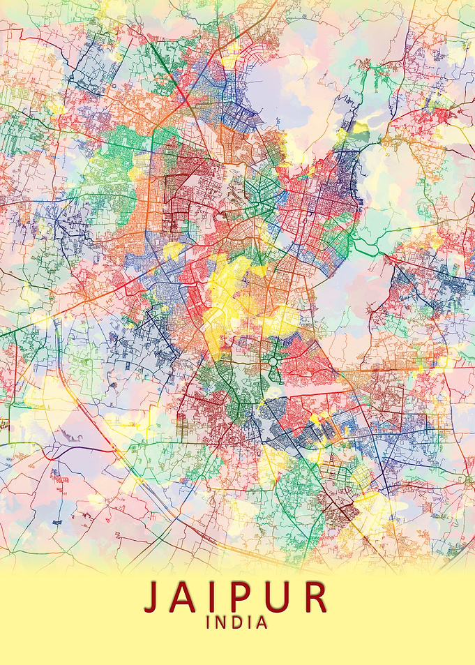 Jaipur India City Map