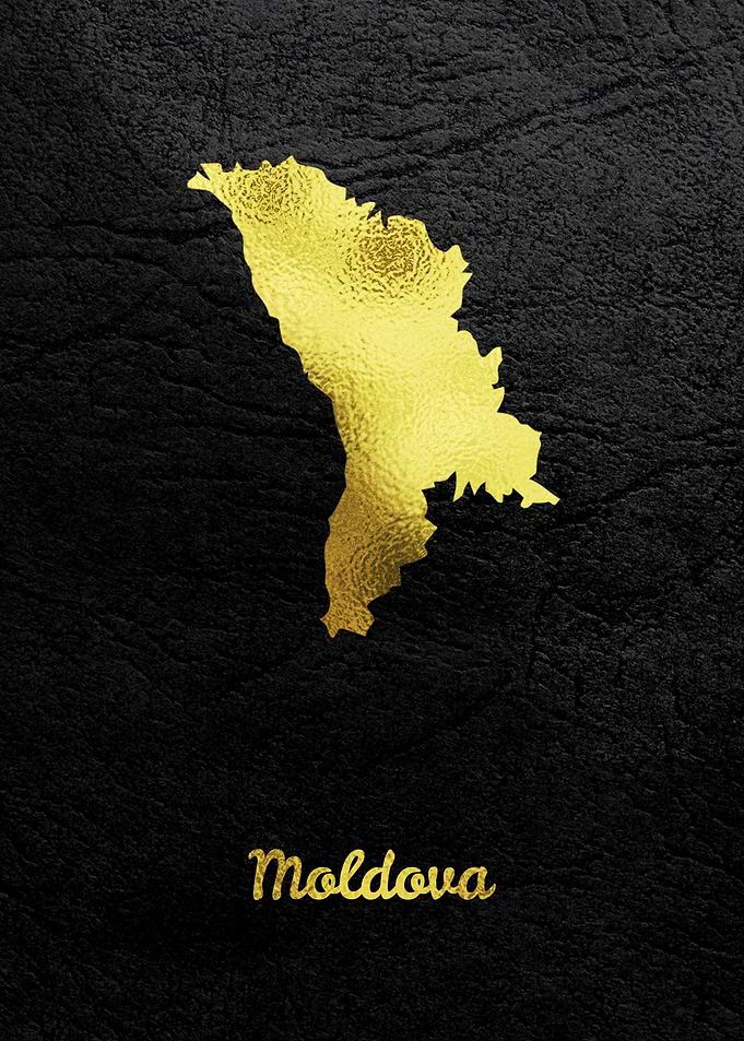 Golden Map Art Moldova