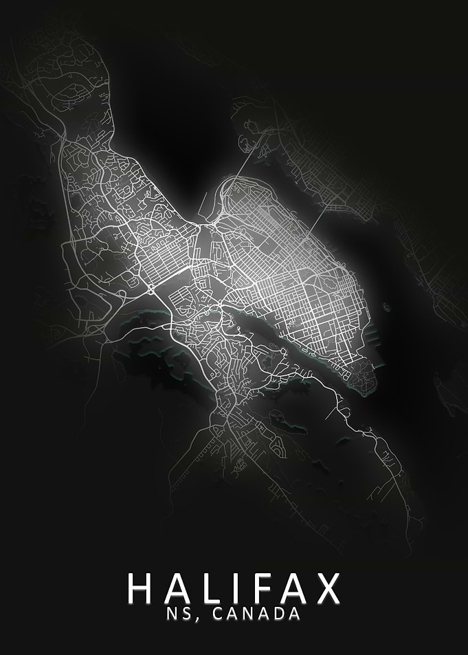 Halifax NS Canada City Map
