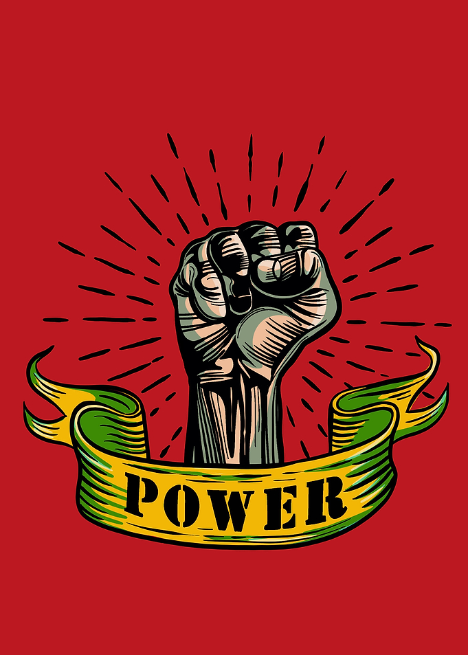 Fist male hand