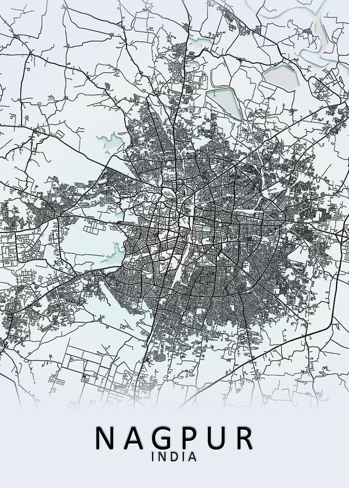 Nagpur India City Map