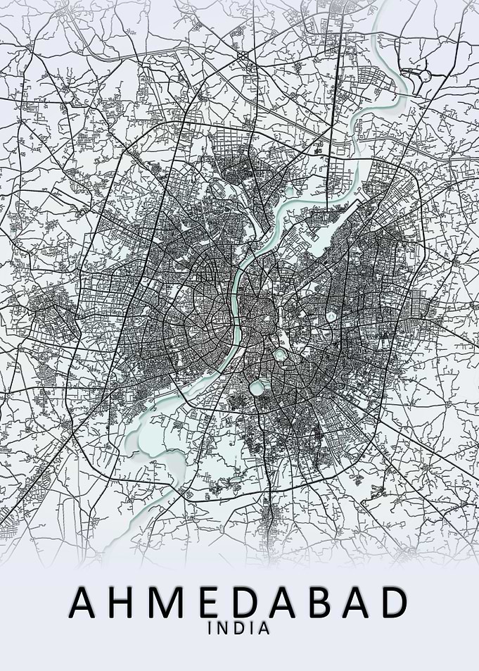 Ahmedabad India City Map