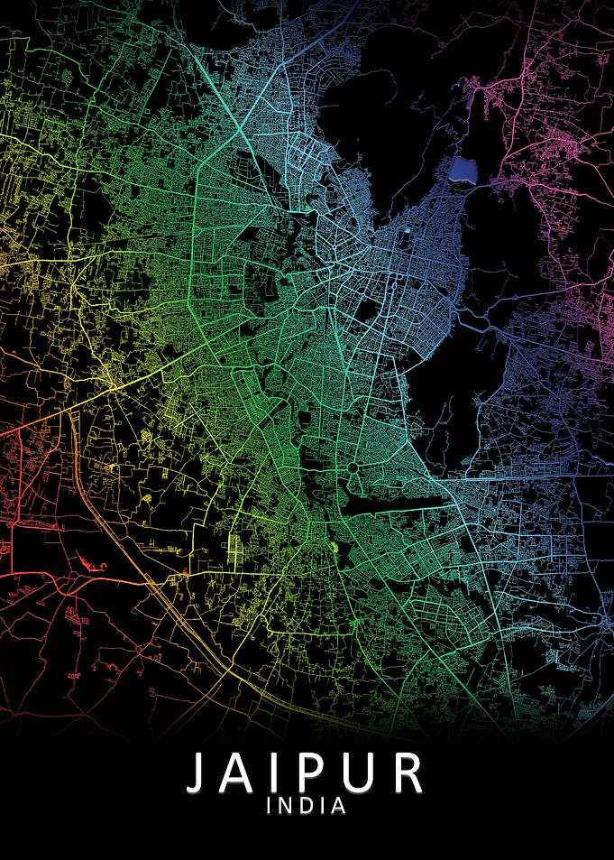Jaipur India City Map