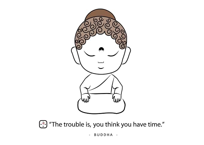 Buddha with a proverb