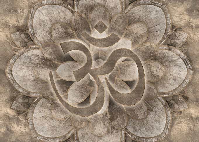 Om Symbol Lotus flower