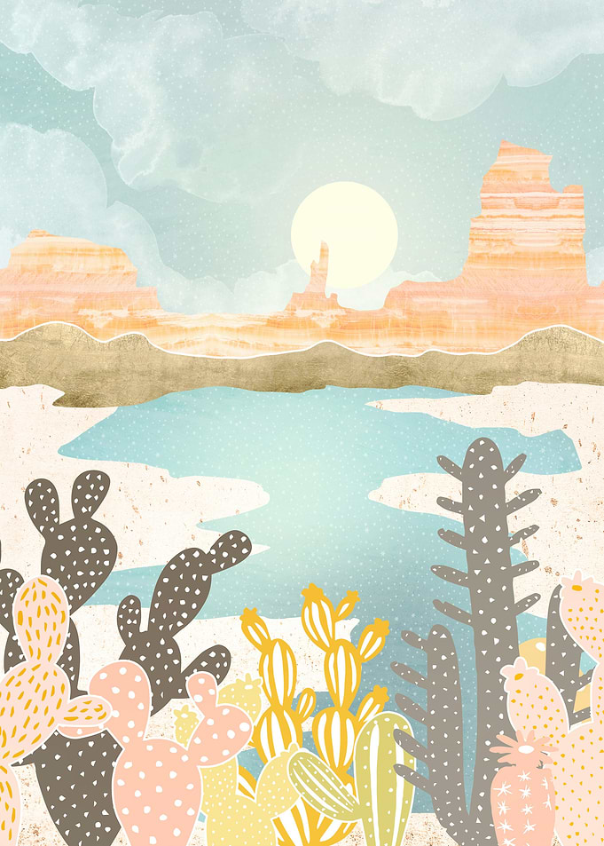 Retro Desert Oasis