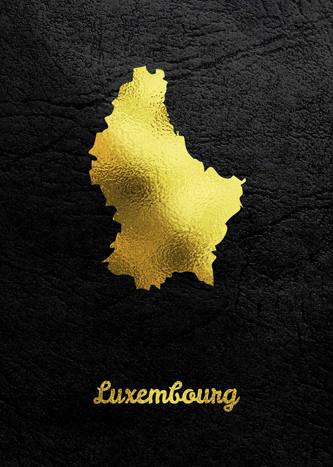 Golden Map Art Luxembourg
