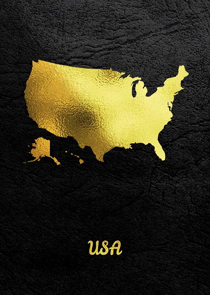 Golden Map Art USA