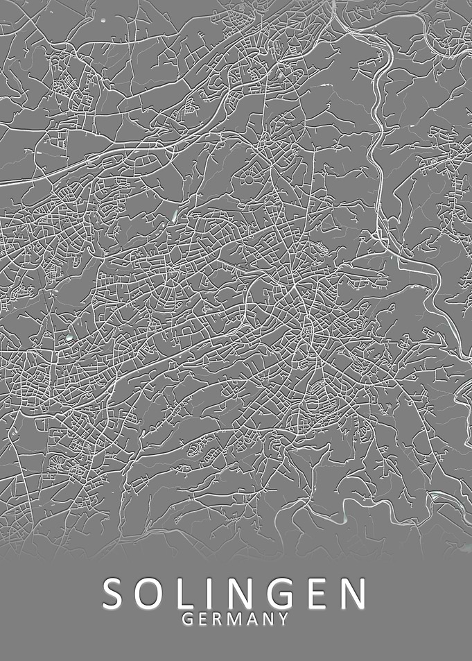 Solingen Germany City Map