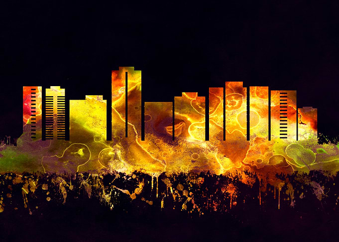 Giza Egypt skyline