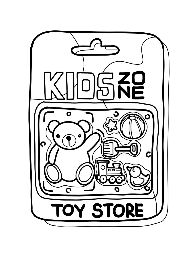 pop art poster Toy case