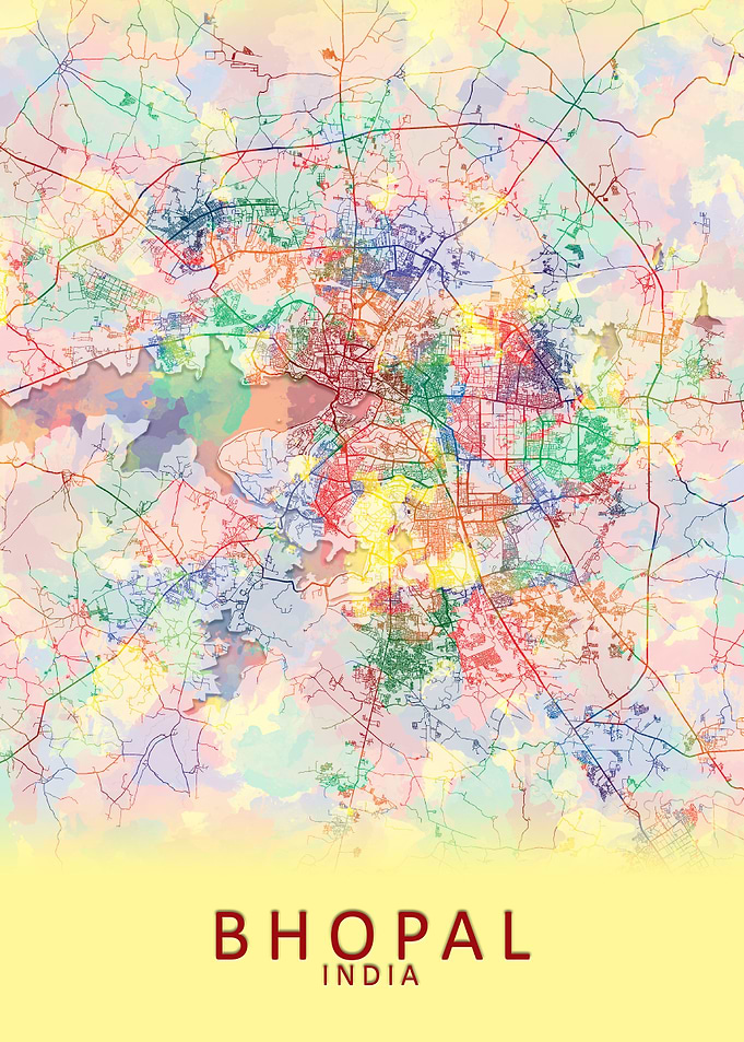 Bhopal India City Map