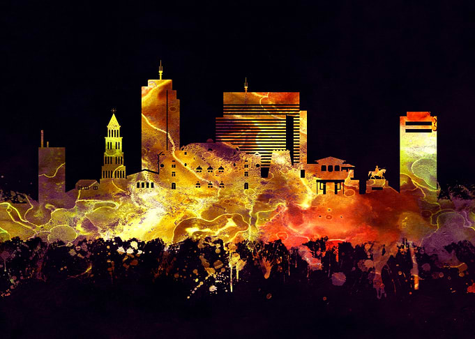 Croatia skyline