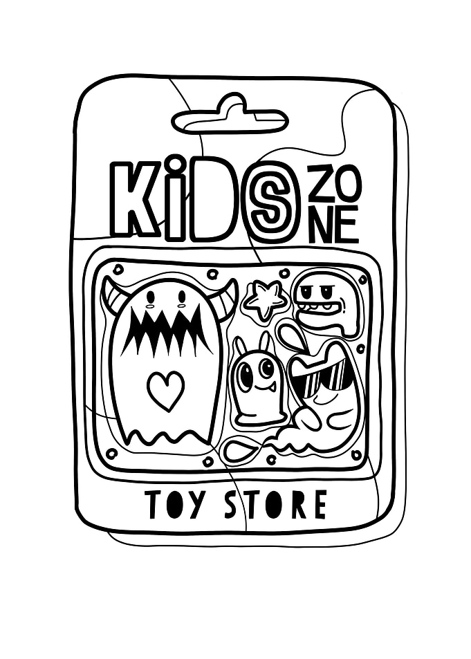 pop art poster Toy case