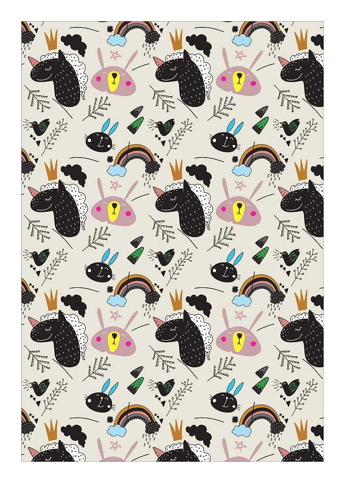 pattern set of cute Animal