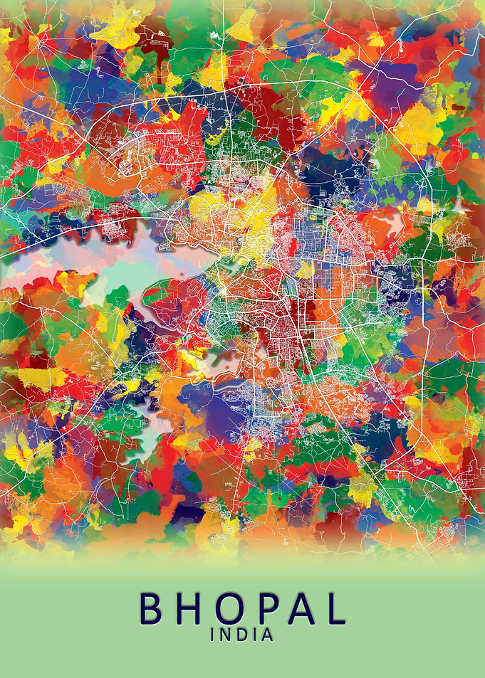 Bhopal India City Map