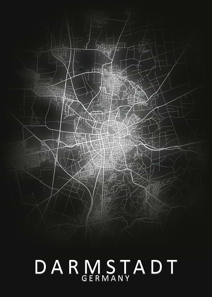Darmstadt Germany City Map