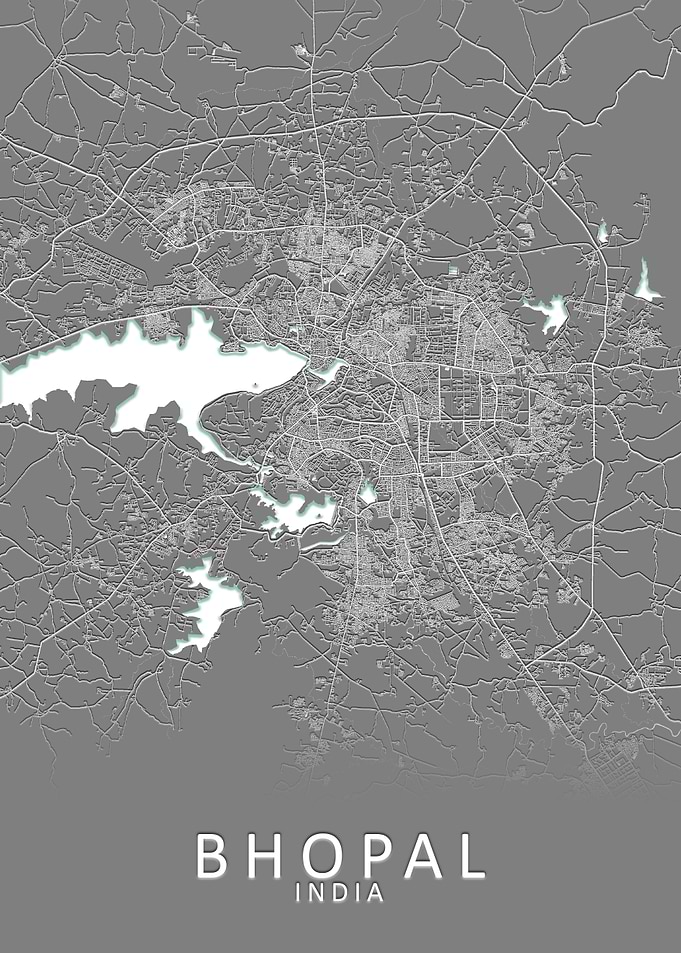Bhopal India City Map