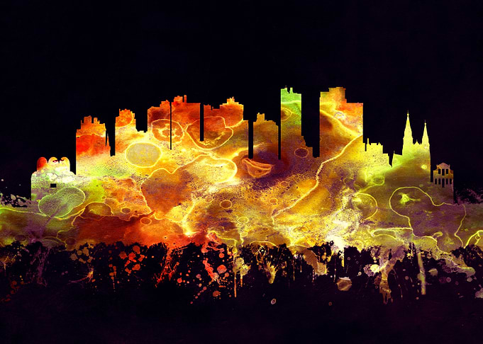 Curitiba Brazil skyline