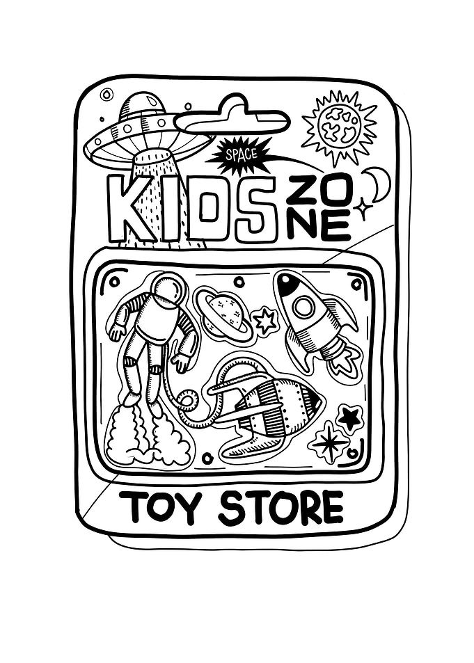 pop art poster Toy case
