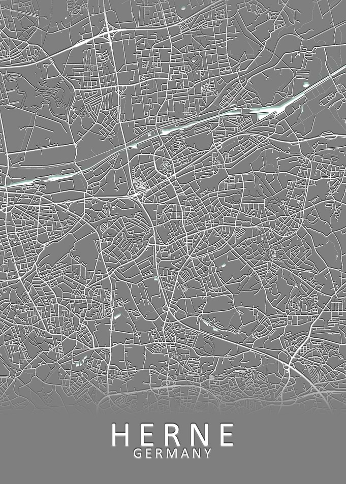 Herne Germany City Map