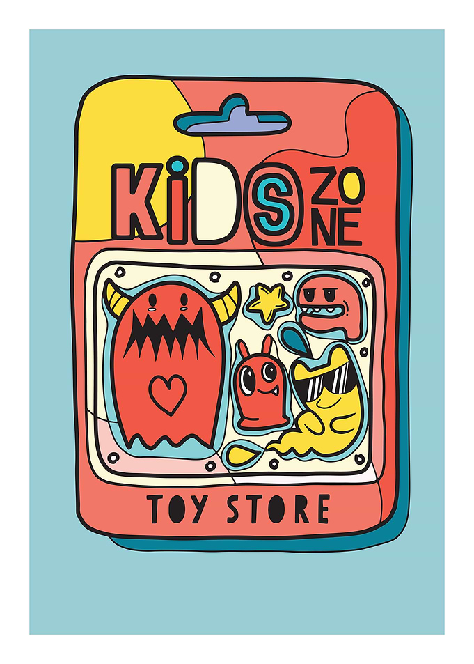 pop art poster Toy case