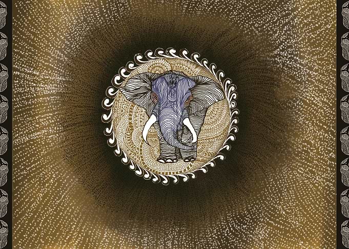 Elegant Elephant in alone