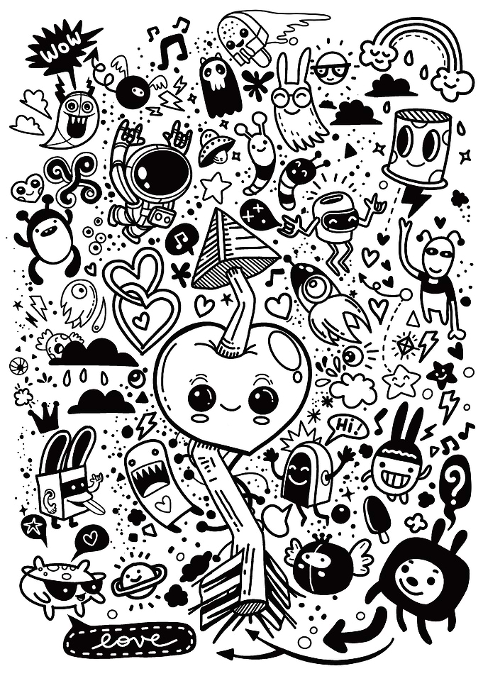 Love and fun concept